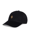 Kurt Geiger London Crystal Eagle Cotton Adjustable Fit Baseball Cap In Black