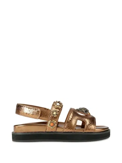 Kurt Geiger Eagle Cut-out Sandals In Multi