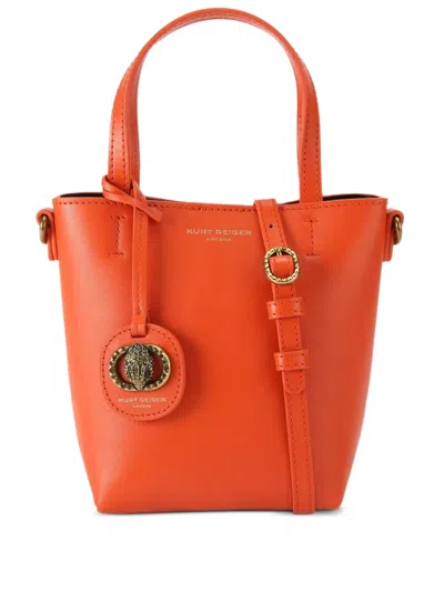 Kurt Geiger Eagle-embellished Mini Bag In Orange