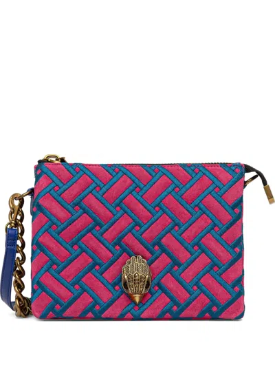 Kurt Geiger Eagle Head-embellishment Cross Body Bag In Pink