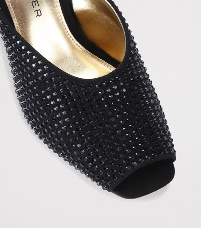 Kurt Geiger Eagle Head Heeled Mules 60 In Black