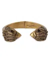 Kurt Geiger Eagle Hinged Bangle Bracelet In Crystal Dorado