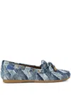 Kurt Geiger Kensington Block Heel Slide Sandal In Blue