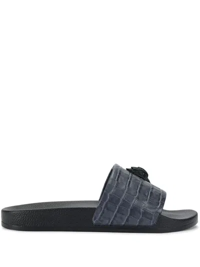 Kurt Geiger Eagle-motif Slides In Blue