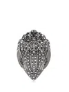 KURT GEIGER EAGLE-SHAPE CRYSTAL-EMBELLISHMENT CLUTCH