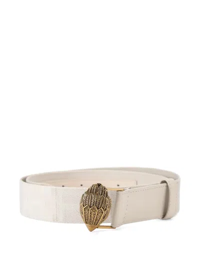 Kurt Geiger Eagle-buckle Belt In Neutral