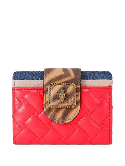 Kurt Geiger Eagle-head Quilted Wallet In Red