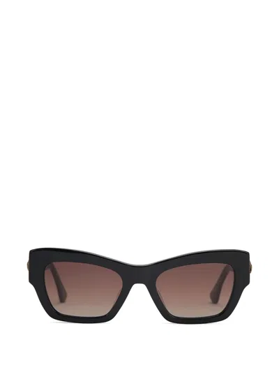 Kurt Geiger Eagle-motif Cat-eye Sunglasses In Black