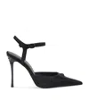 Kurt Geiger Embellished Ankle Strap Heels 105 In Black
