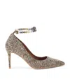 Kurt Geiger Embellished Belgravia Jewel Pumps 85 In Gold