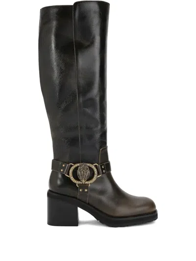 Kurt Geiger Embellished Block-heel Boots In Multi