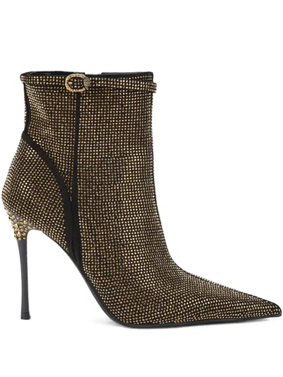 Kurt Geiger Embellished Heeled Boots In Black