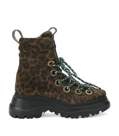 KURT GEIGER EMBELLISHED KENSINGTON HIKER BOOTS