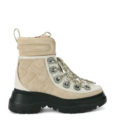 KURT GEIGER EMBELLISHED KENSINGTON HIKER BOOTS