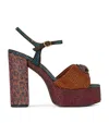 Kurt Geiger Embellished Kensington Platform Sandals In Multi
