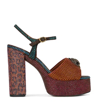Kurt Geiger Embellished Kensington Platform Sandals In Multi