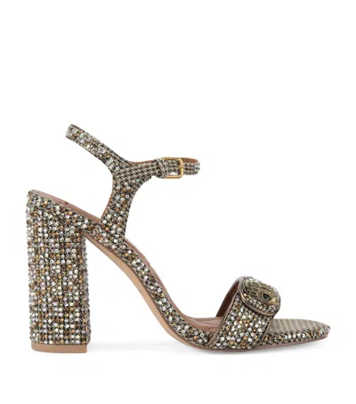 Kurt Geiger Rhinestone Kensington Langley Heeled Sandals In Multi