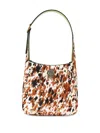 Kurt Geiger Embellished Leather Satchel In Brown