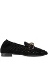 Kurt Geiger Embellished Loafers In Black