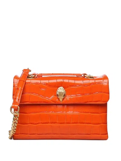 Kurt Geiger Embossed Shoulder Bag In Orange