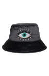 Kurt Geiger Evil Eye Bucket Hat In Black