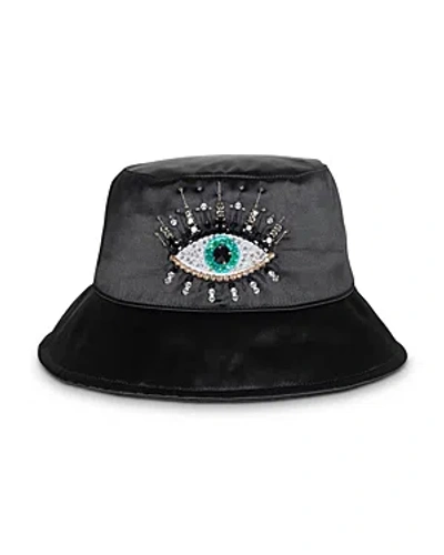 Kurt Geiger Evil Eye Bucket Hat In Black