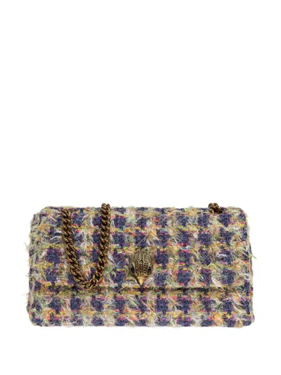 Kurt Geiger Extra-large Kensington Flap Shoulder Bag In Blue