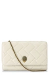 KURT GEIGER EXTRA MINI KENSINGTON QUILTED LEATHER WALLET ON A CHAIN