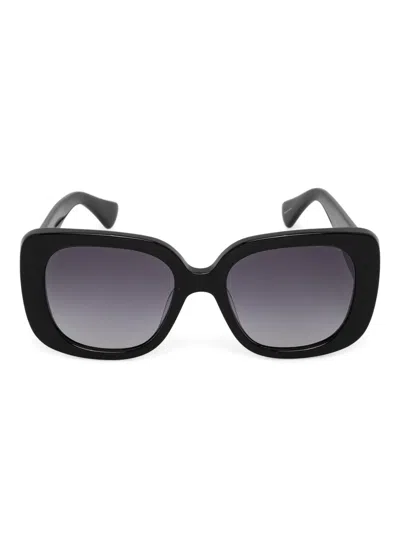 Kurt Geiger Eye-embellished Square-frame Sunglasses In Black