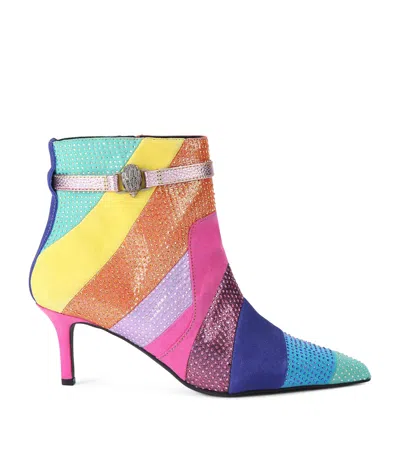 Kurt Geiger Fabric Kensington Flexi Ankle Boots