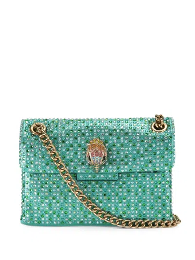 Kurt Geiger Fabric Mini Kensington Bag In Green