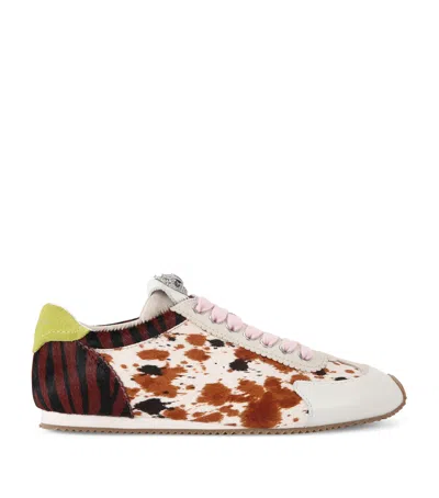Kurt Geiger Fabric Patent Islington Sneaker In Multi