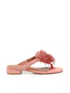 KURT GEIGER FLIP FLOPS WITH POM POMS