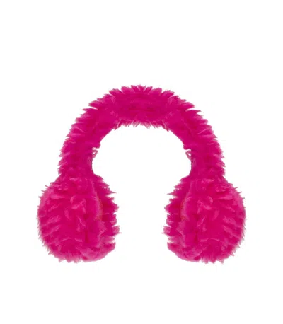 Kurt Geiger Fuchsia Earmuffs In Pink