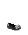 Kurt Geiger Girls' Mini Kensington Ballerina Flats - Toddler In Black Patent
