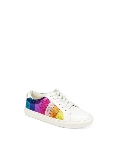 KURT GEIGER GIRLS' MINI LANE STRIPE LOW TOP SNEAKERS - TODDLER, LITTLE KID, BIG KID,KGF20TD1