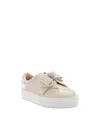 Kurt Geiger Girls' Mini Laney Bow Embellished Sneakers - Toddler, Little Kid, Big Kid In Neutral
