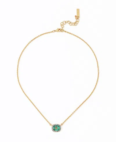 Kurt Geiger Glass Crystal Gold-tone Eagle Square Necklace