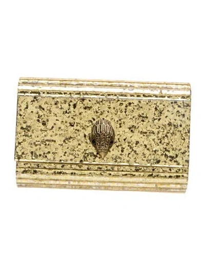 Pre-owned Kurt Geiger Glitter Clutch In Green