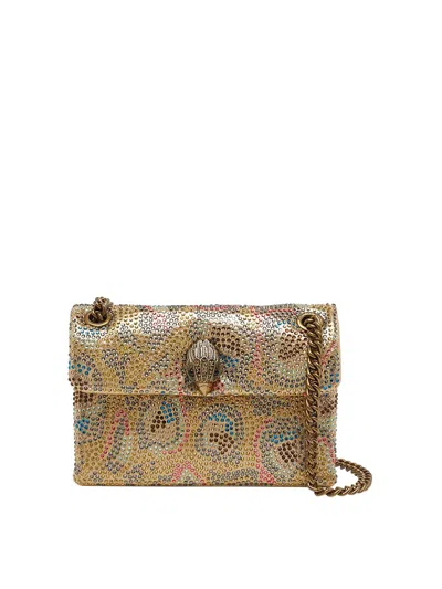 Kurt Geiger Gold Mini Kensington Crossbody Bag