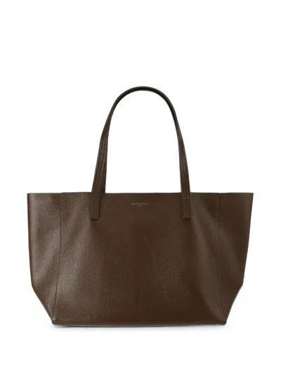Kurt Geiger Grained-leather Tote Bag In Brown