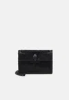 Kurt Geiger Mini Kensington Embellished Fabric Convertible Crossbody Bag In Black