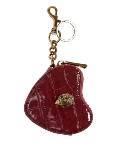 Kurt Geiger Heart Bag Charm In Red