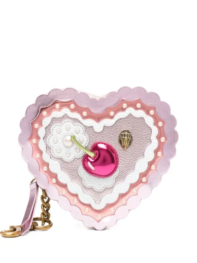 Kurt Geiger Heart Cake Bag Charm In Pink