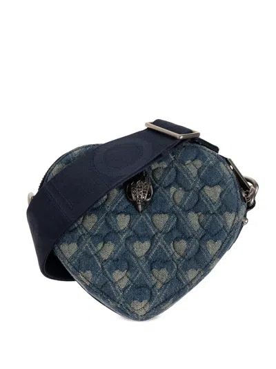 Kurt Geiger Heart Shape Cross Body Bag In Blue