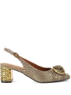 Kurt Geiger London Chelsea Slingback Pump In Gold