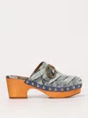 Kurt Geiger London Mayfair Denim Clog In Denim