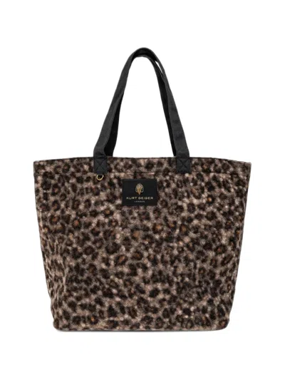 Kurt Geiger Holborn Leopard-print Tote Bag In Animal Print