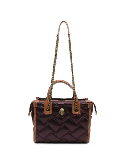 Kurt Geiger Hoxton Quilted Eagle-plaque Tote Bag In Brown