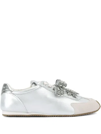 KURT GEIGER ISLINGTON BOW EMBELLISHED SNEAKERS
